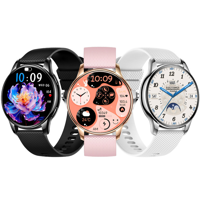 Смарт-годинник Torica SmartWatch AMOLED, 300 мАг, з функцією дзвінків та тонометром, золотий