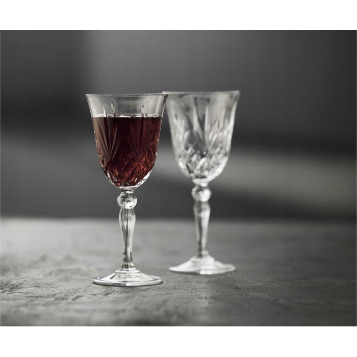 Келихи для червоного вина Lyngby Glas Melodia, багатоколірні, 270 мл, 4 шт.