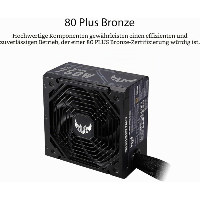 Блок живлення ASUS TUF Gaming 750W Bronze, чорний