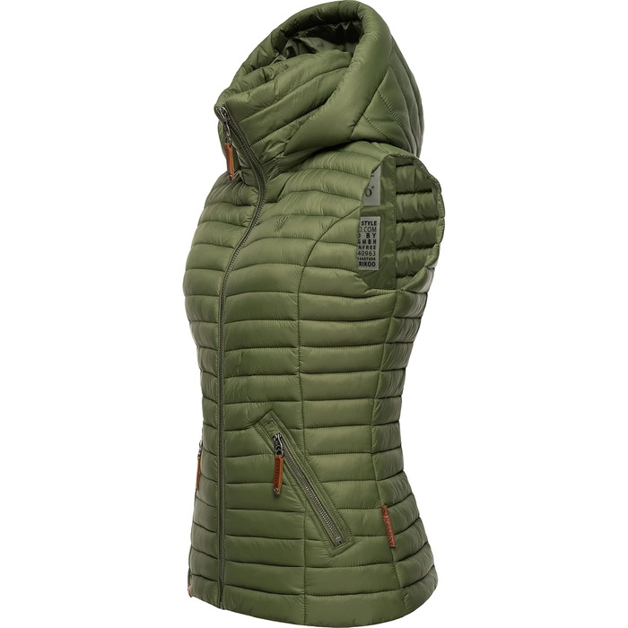 Жіноча перехідна куртка Navahoo Shadaa з капюшоном, легка стьобана жилетка, розмір 3XL (XS, Dusty Olive)