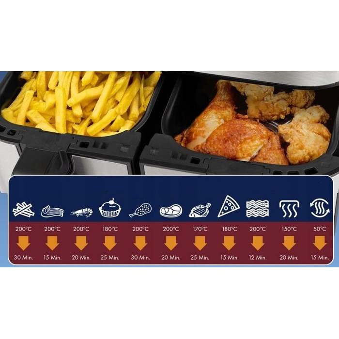 Аерофритюрниця Heinrich's 710023, 2400 Вт, 9 л