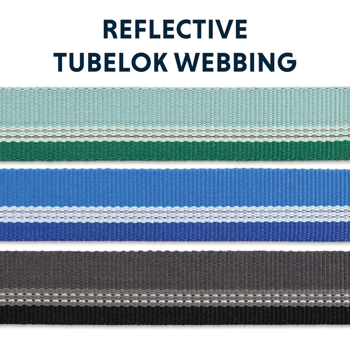 Нашийник для собак Ruffwear Web Reaction, регульований, з алюмінієвим кільцем V-подібної форми та бічною відкриваністю, зручний, світловідбиваючий, сірий (Basalt Grey), 11'-14'