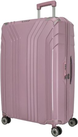 Чемодан Travelite ELVAA Rosé 66 см, 72-77 л з розширювальною блискавкою, TSA-замком та внутрішньою підкладкою з перероблених матеріалів
