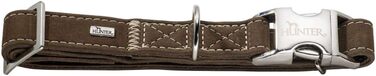 Нашийник для собак HUNTER ALU-STRONG: міцний, з м'якої шкіри, коричневий, розмір M