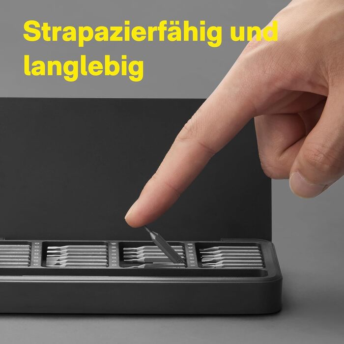 Набір викруток HOTO Feinmechaniker 28 в 1: прецизійний набір для ремонту телефонів, ПК, окулярів, годинників. Магнітний, 2 N·m, C4 × 28 mm