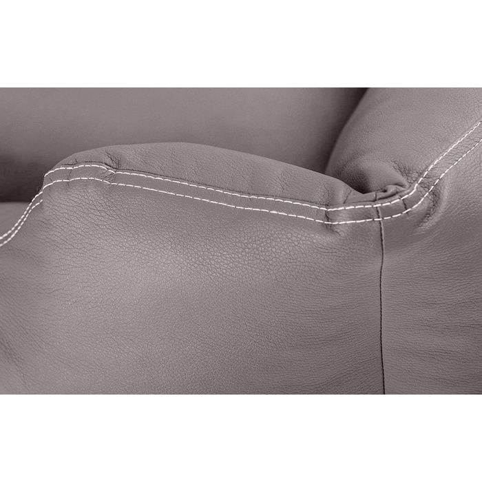 Knuffelwuff Faux Leather Dog Bed Sidney XXL 120 x 85cm Grey - Removable Cover - Easy to Clean - for Large, Medium and Small Dogs