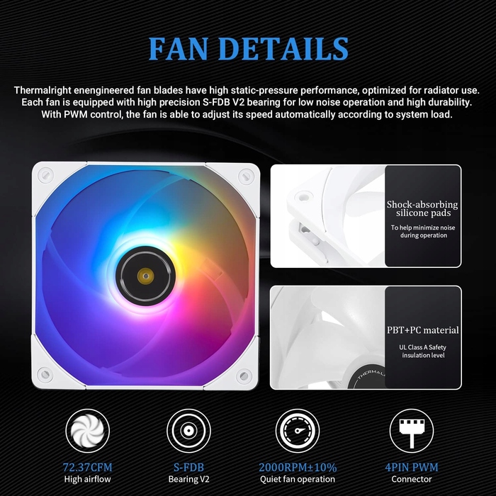 Рідинне охолодження (СРО) Thermalright Frozen Notte 360 White ARGB V2 для Intel та AMD