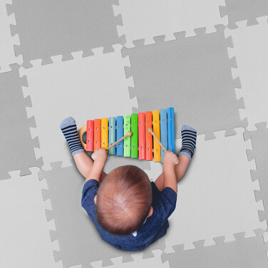 Relaxdays 25-Piece Puzzle Mat with Border