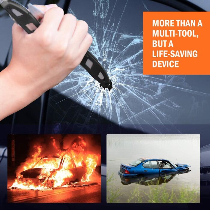 Мультитул BIBURY 18 в 1: 18 функцій в одному інструменті з нержавіючої сталі. Ідеальний для кемпінгу, ремонту та як подарунок для чоловіків. Чорний.