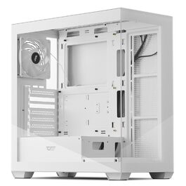 darkFlash DS900: Корпус для ПК ATX Mid-Tower з 4 PWM ARGB-вентиляторами, подвійна скляна панель, підтримка радіаторів водяного охолодження 360mm, USB Type-C, чорний