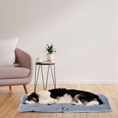 Килимок для собак та котів Ferplast Jolly - миючий, водовідштовхувальний, стійкий до подряпин - 57 x 38 см, S (L 50 x B 83 x H 4 см, сірий)