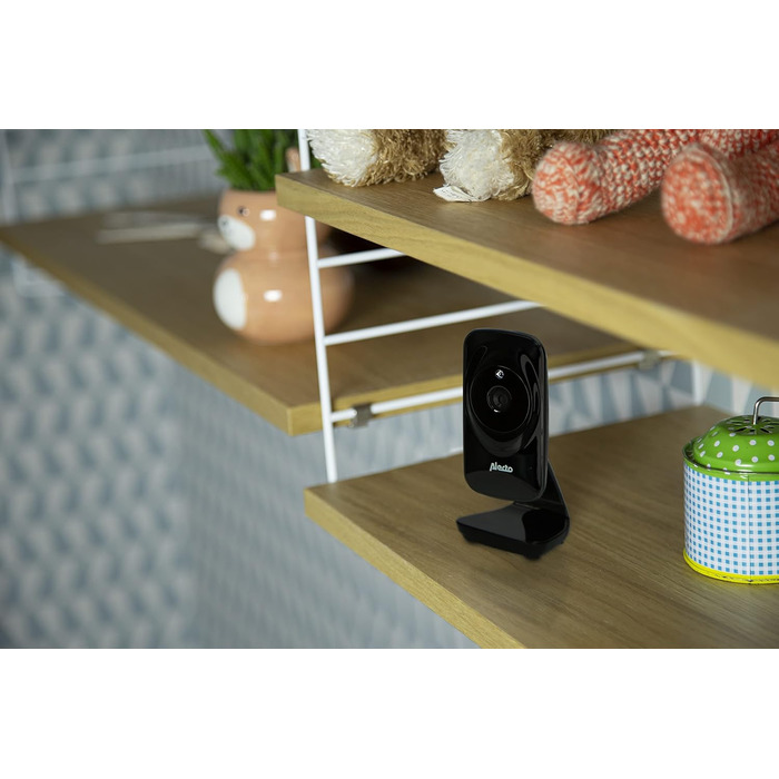 Відеоняня Alecto DVM-64 з камерою, нічним баченням, двостороннім зв'язком та великою дальністю дії, біла