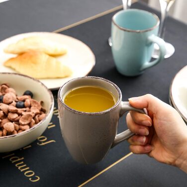 Набір керамічного посуду Vancasso NAVIA (16 предметів) для 4 осіб, набір посуду з тарілок, салатників та мисок, кераміка, природа