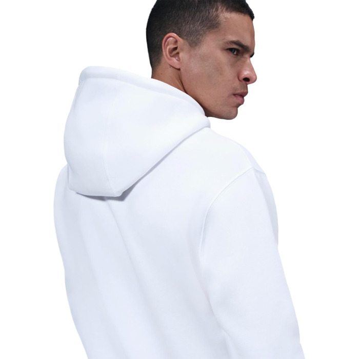 Чоловіче худі Nike Sportswear Club Fleece BV2654 біле з чорним логотипом, розмір M