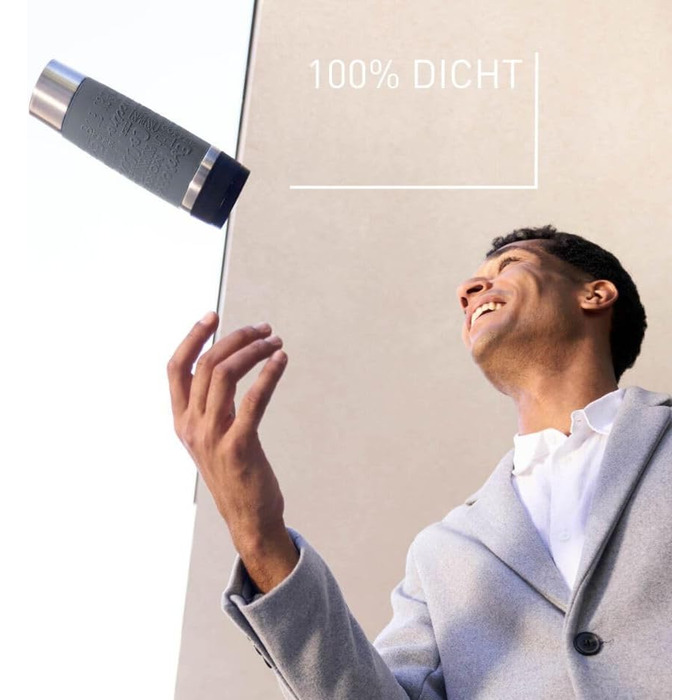 Термокружка Emsa N20220 Travel Mug Classic, 0.5 л, нержавіюча сталь, 6 год гаряча, 12 год холодна, герметична, для подорожей