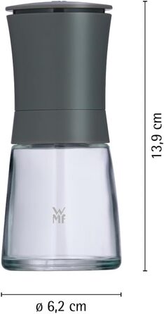 Набір для мелення солі та перцю WMF Trend (2 шт.), сірий, 14 см