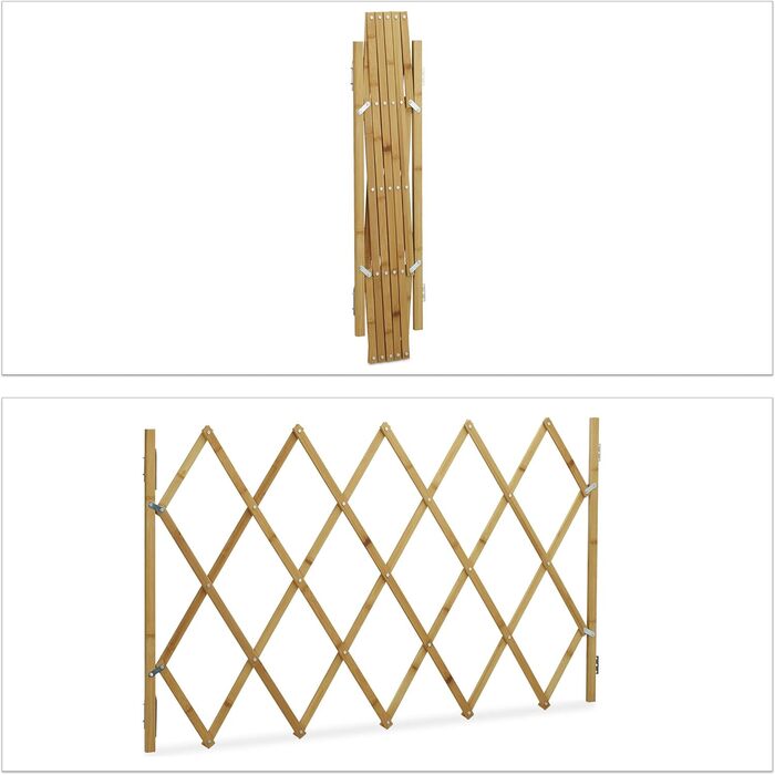 Захисний загороджувач для собак Relaxdays: сітка-гойдалка для дверей та сходів, висота 82.5 см, ширина до 116.5 см, колір натуральний