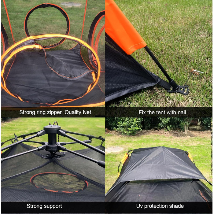 Туннель-намет 2-в-1 для котів та собак, складаний, для вулиці, Pop-Up вольєр для тварин, огорожа-забіг, будиночок (стиль 4)