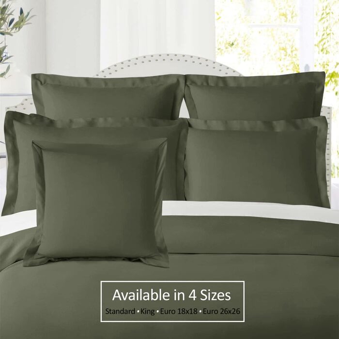 Nestle Soft Pillowcases, 2-Pack, Double Brushed Microfiber Pillowcases, Hotel Style, Premium Bed Pillowcases, with 1.5 inch (3.8 cm) Decorative Flange, Queen Size Bed 20