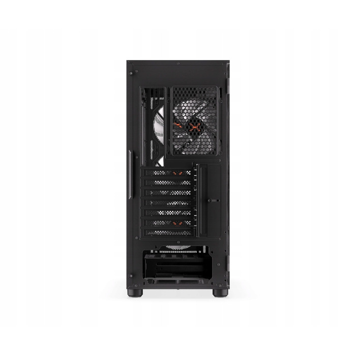Корпус ПК Krux Orona ARGB Midi Tower, загартоване скло, 4 вентилятори 120мм, чорний
