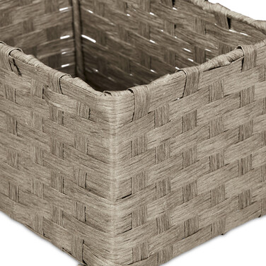 Relaxdays Woven Storage Basket 3-Piece Set