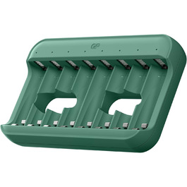 Зарядний пристрій для акумуляторів GP Charge&Save AA AAA з USB-C, 4 слоти, швидка зарядка, LED-індикатор, компактний дизайн