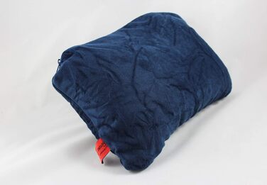 Подушка для подорожей та шиї CuddleBug CSUA05 2 в 1, синя, 32x32 см, з переробленого пластику R-PET