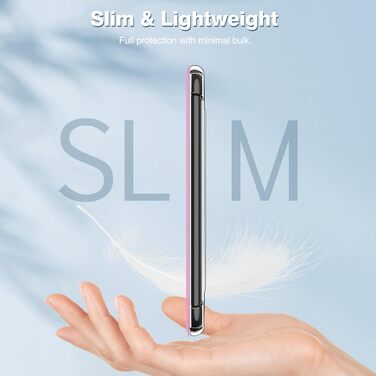 Чохол Fintie для Kindle 6 (11-го покоління) 2024/2022, прозорий, з функцією авто-сплячки, для Kindle Basic 2024, колір агави-зелений (ліловий-рожевий)