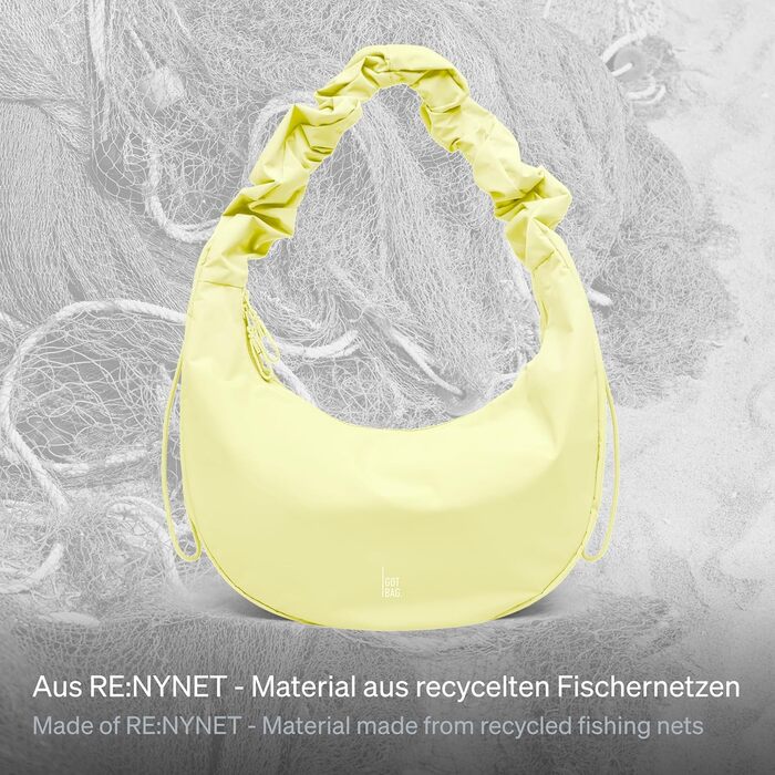 Сумка-бананка GOT BAG Moon Bag Sea Lemon – Водонепроникна кросбоді сумка через плече, регульований ремінець, хвилястий дизайн