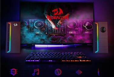 Комплект колонок 2.0 Redragon GS580, 3 Вт, чорний