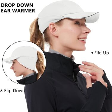 Зимова шапка-бандана GADIEMKENSD з відбиваючими елементами для жінок, з навушниками, для активного відпочинку