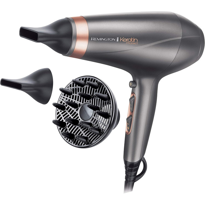 Випрямляч для волосся Remington S8593 Keratin Protect з датчиком захисту від перегріву, кератин-керамічне покриття з мигдалевою олією, цифровий дисплей, 160-230°C