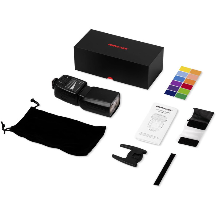 Спалахувач PHOTOOLEX Blitz Speedlite для Canon, Nikon, Sony, Panasonic, Olympus, Pentax, Fujifilm, Sigma, Minolta та інші DSLR/Digital/Film SLR камери з роз'ємом Hot-Schuh