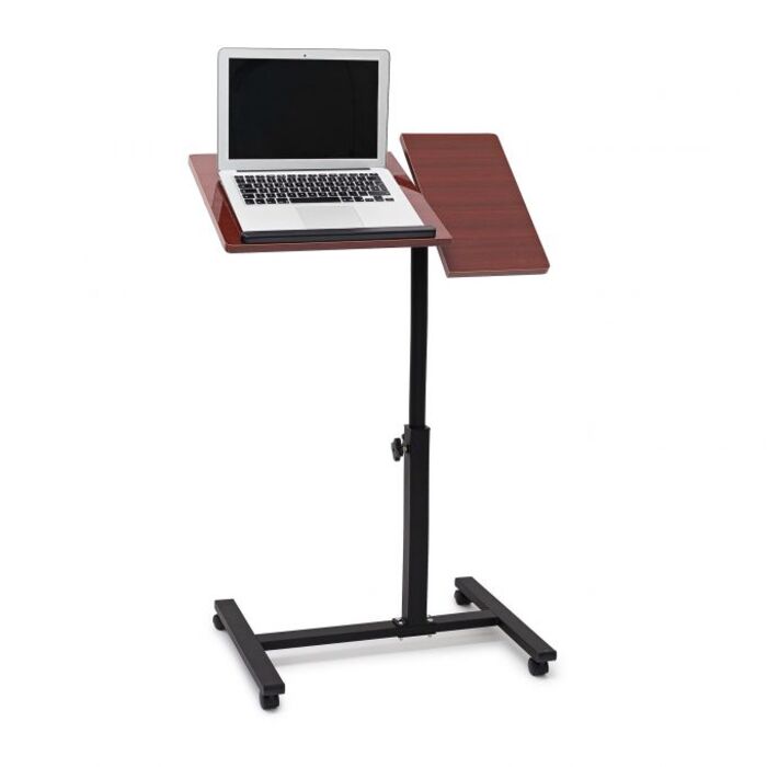 Relaxdays Adjustable Height Laptop Table Wood
