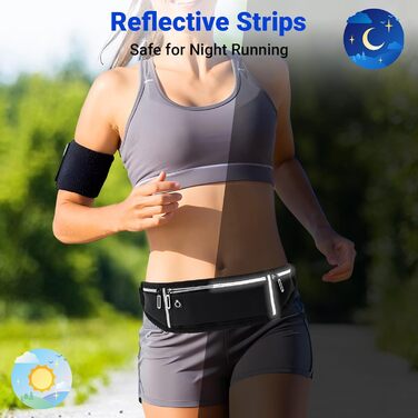 Поясна сумка-тримач для телефону Alyvisun - спортивна поясна сумка для бігу, фітнесу, подорожей (чоловіча/жіноча)