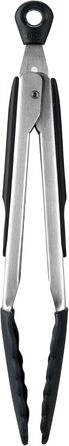 OXO Good Grips Grillzange: Жаростійкі щипці для гриля з нержавіючої сталі з силіконовими насадками, 23 см