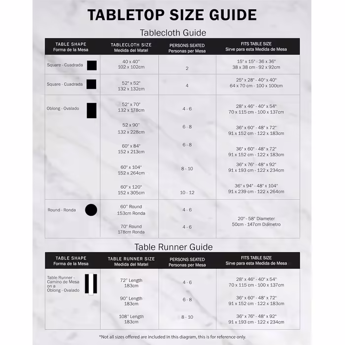 DII PVC Tablecloth Collection - Woven for Indoors and Outdoors, Polyvinyl Chloride, Black, Table Runner, 14x72