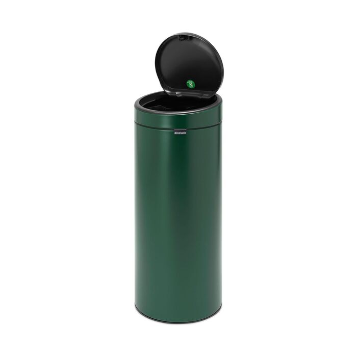 Сміттєве відро Brabantia Touch Bin New, 40 л, нержавіюча сталь, 32.8 x 48.3 см, колір Pine Green