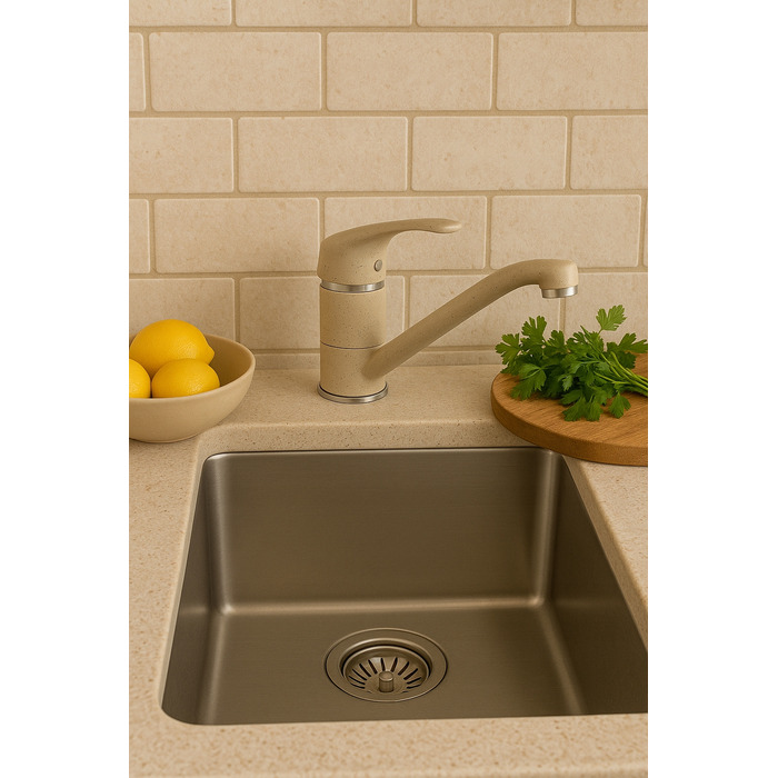 Змішувач для кухні Granite Sink Rokko, бежевий