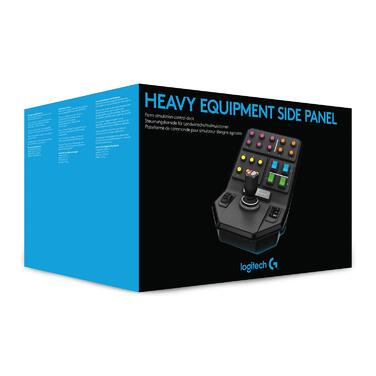 Набір для фермерських симуляторів Logitech G Saitek: кермо, панель керування, педалі газу та гальма, 900° оберт, 38+ кнопок, USB, PC/Mac, чорний