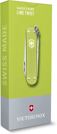 Мультитул Victorinox Classic SD Alox Lime Twist: Швейцарський ніж, 5 функцій, 58 мм