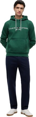 Чоловічий худі Tommy Hilfiger з капюшоном та логотипом, колір Green Street Green, розмір M