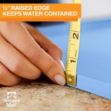 Підкладка під миску для собак та котів Neater Pet Brands, силіконова, водонепроникна, 48,3 x 30,5 см, світло-блакитна