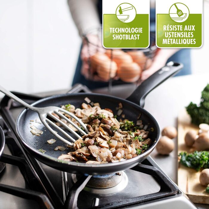 GreenPan Andorra керамічна антипригарна гриль-плита 28 см, PFAS-free, для індукції та духовки, чорна, набір сковорідок 24 см і 28 см