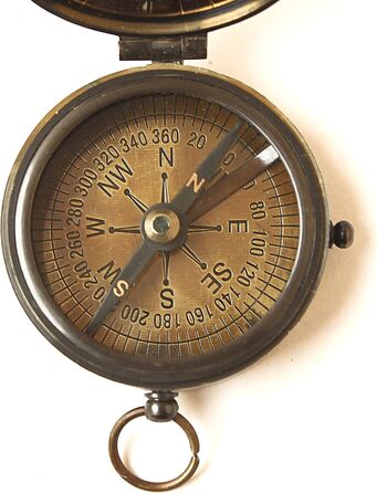 Royal Kelvin & Hughes Marine Direction Instrument - Vintage Brass Navigational Compass - Collectibles for Sale