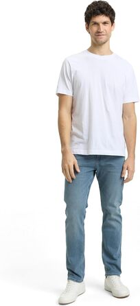 Джинси чоловічі TOM TAILOR TTJOSH Regular Slim з еластаном, синьо-сірі (34W/34L)