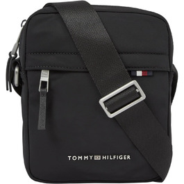 Чоловіча сумка через плече Tommy Hilfiger Signature Mini Reporter, чорна, універсальний розмір