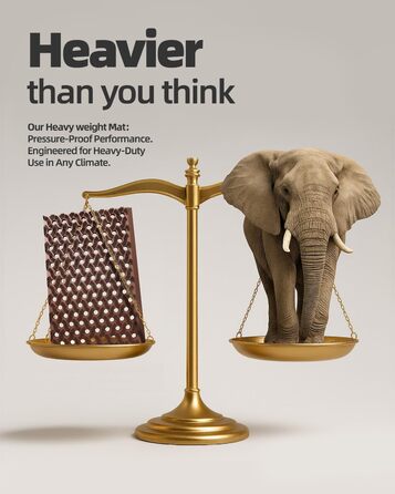 Килимок для порогу COLOR&GEOMETRY Null Geruch TPE Heavy Duty, 43x75 см (60x90 см), коричневий. Екологічний, не потребує догляду, антиковзаючий, для дому та вулиці