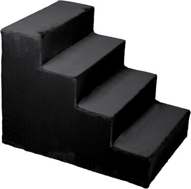 Сходинка для собак Mg Design - зручна та мобільна, для софи та ліжка, чорний колір, 40x45x5 см та 57x40.5x45 см