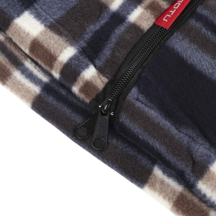 Спальний мішок Blanketswarm з мікрофібри-флісу з блискавкою, легкий, для подорожей, ковдра або простирадло з чохлом, для кемпінгу та холодної погоди